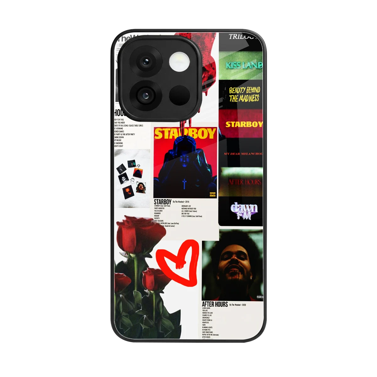 Starboy Collage back phone cover | glass case for oneplus 13s