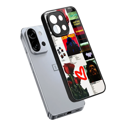Starboy Collage sleek oneplus 13s cover with tempered glass back and TPU edges