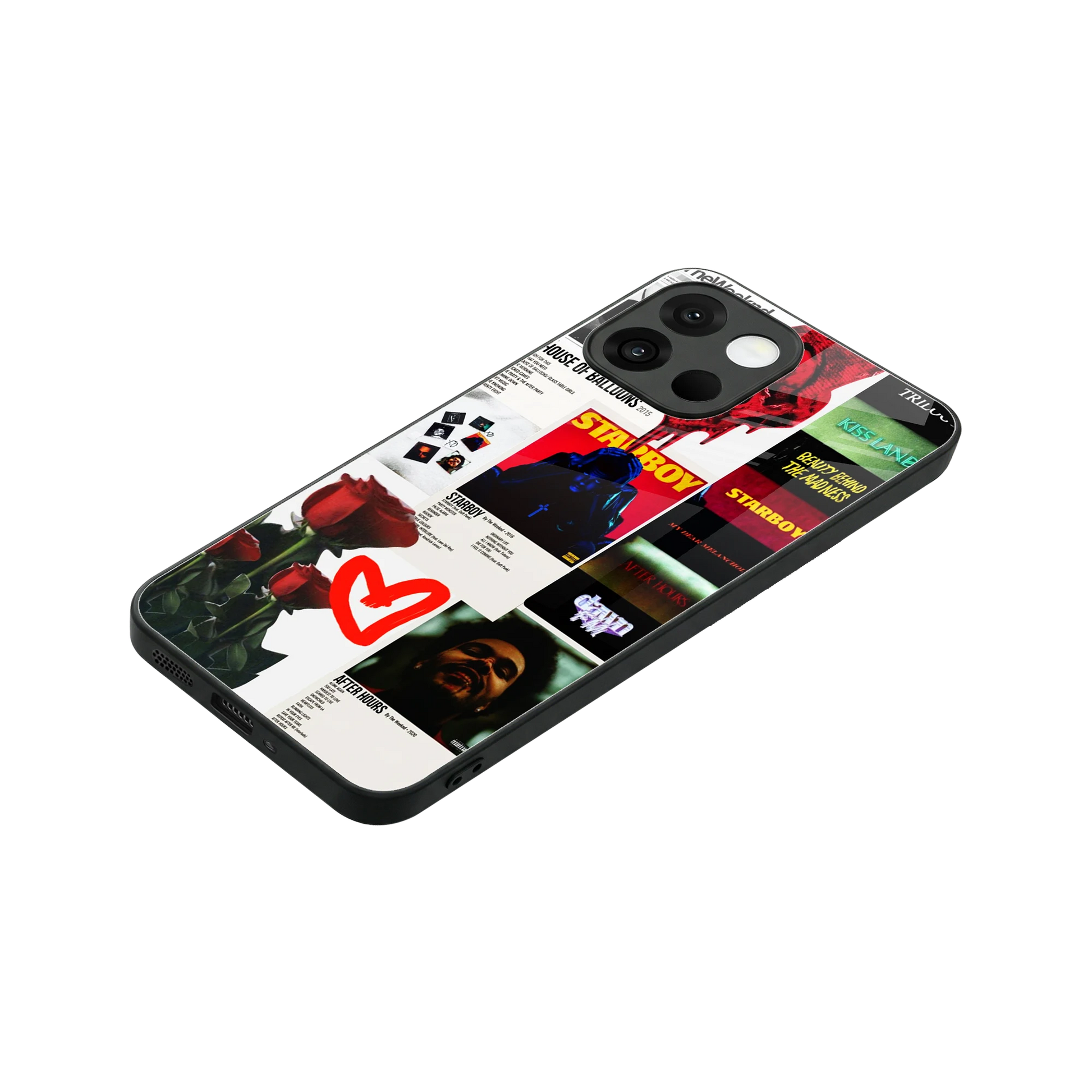 Starboy Collage stylish phone case for oneplus 13s | glossy glass and slim fit