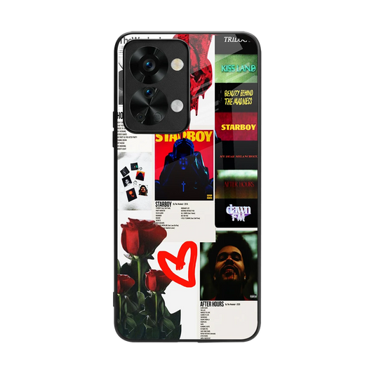 Starboy Collage back phone cover | glass case for oneplus nord 2t