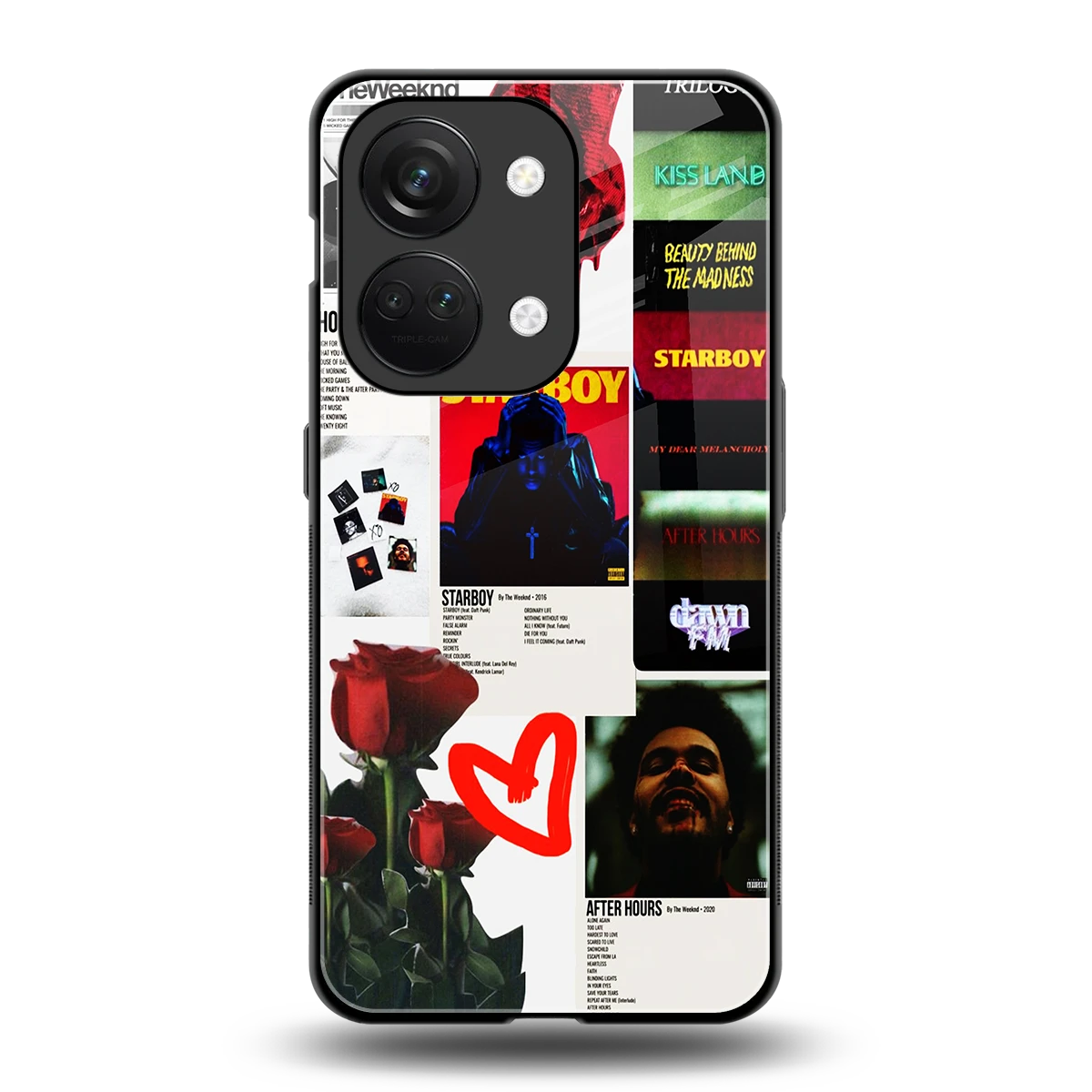 Starboy Collage back phone cover | glass case for oneplus nord 3