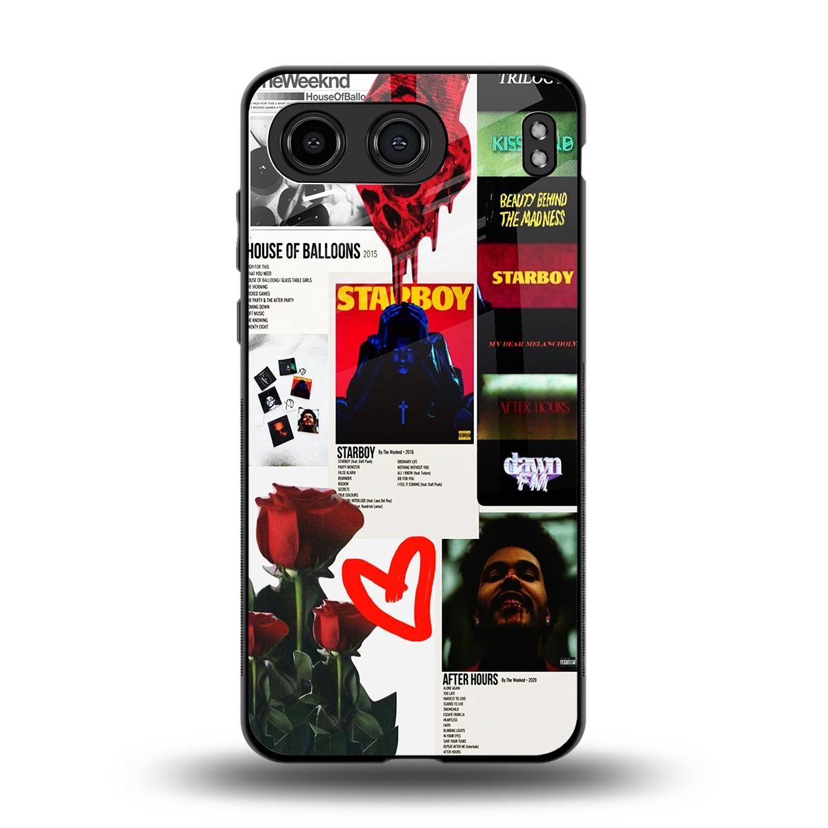 Starboy Collage back phone cover | glass case for oneplus nord 4