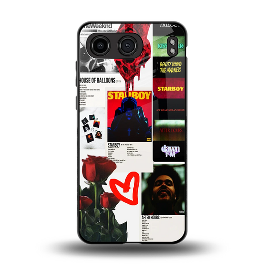 Starboy Collage back phone cover | glass case for oneplus nord 4