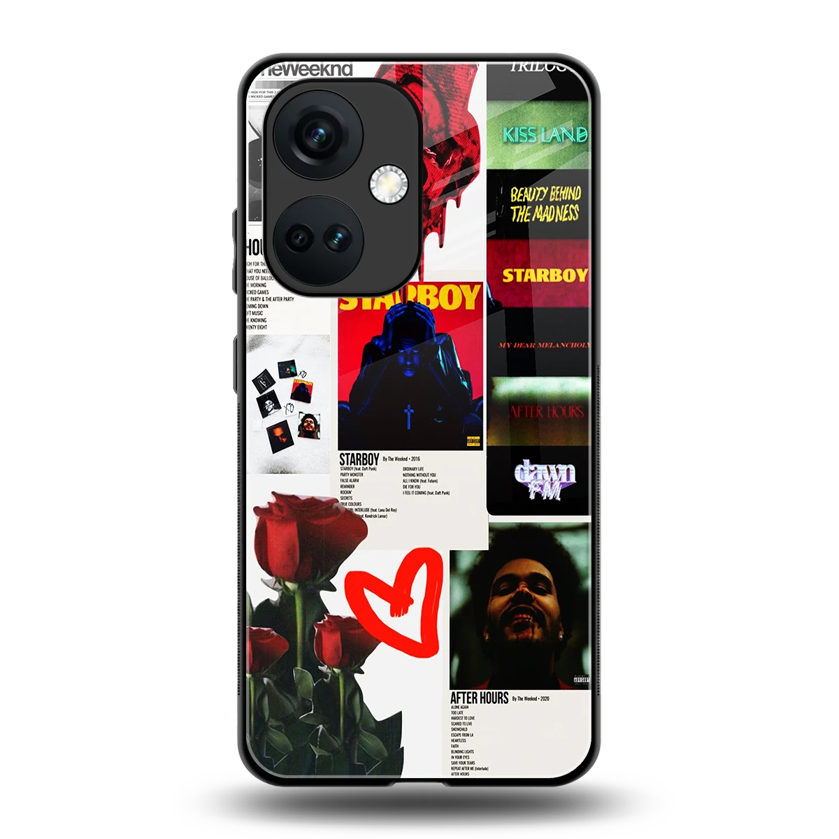Starboy Collage back phone cover | glass case for oneplus nord ce 3