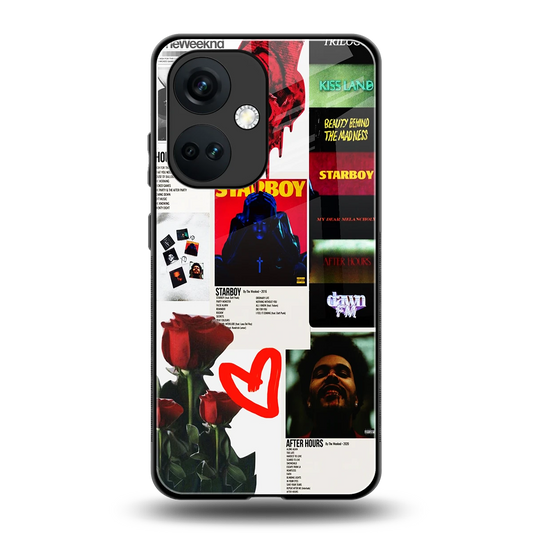 Starboy Collage back phone cover | glass case for oneplus nord ce 3