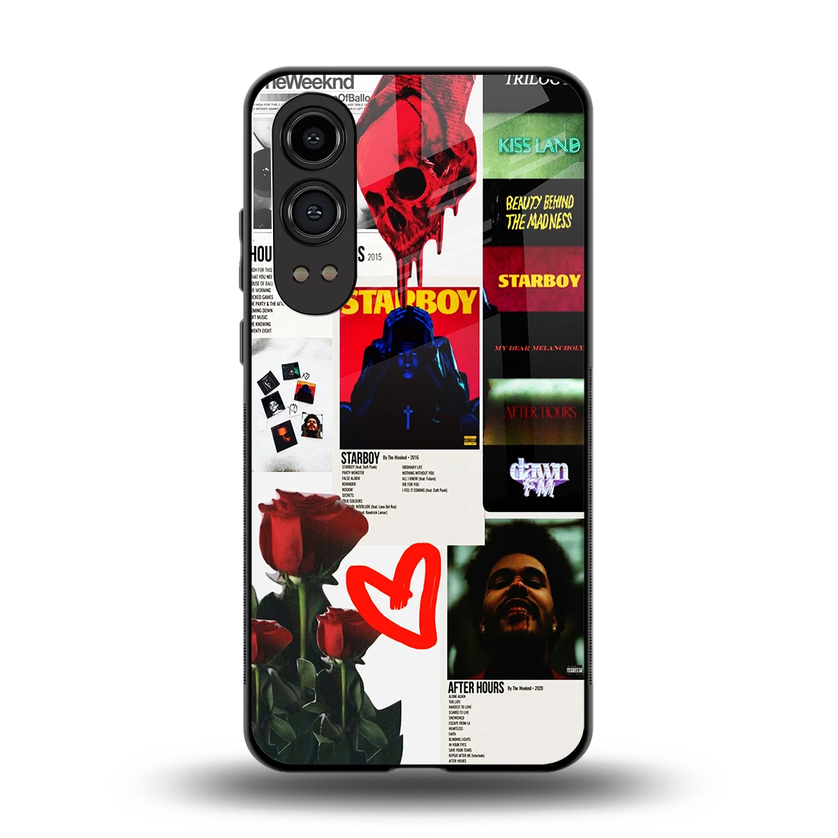 Starboy Collage back phone cover | glass case for oneplus nord ce 4 lite