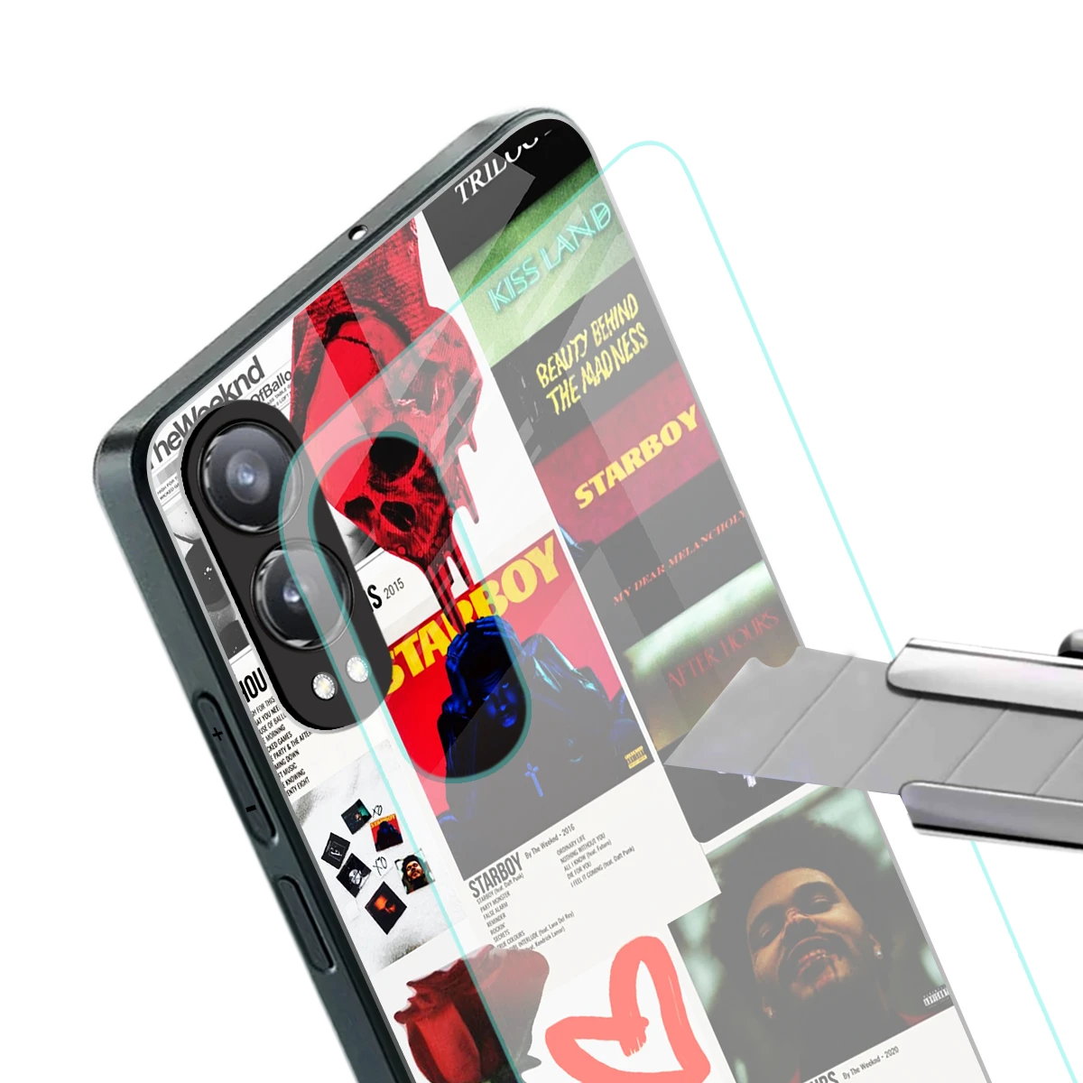 Starboy Collage stylish phone case for oneplus nord ce 4 lite | glossy glass and slim fit
