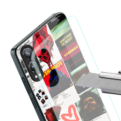 Starboy Collage stylish phone case for oneplus nord ce 4 lite | glossy glass and slim fit