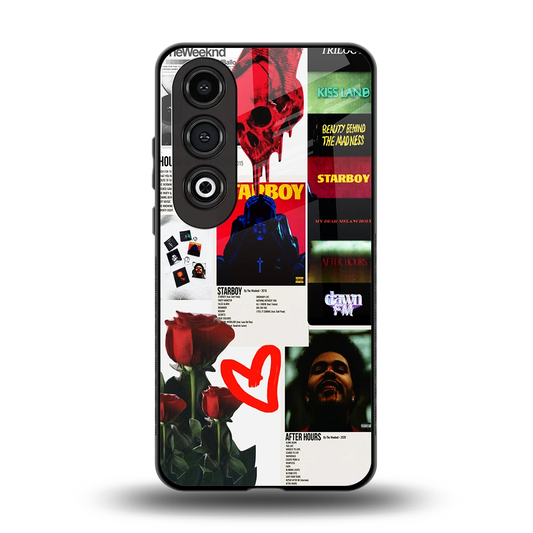 Starboy Collage back phone cover | glass case for oneplus nord ce 4