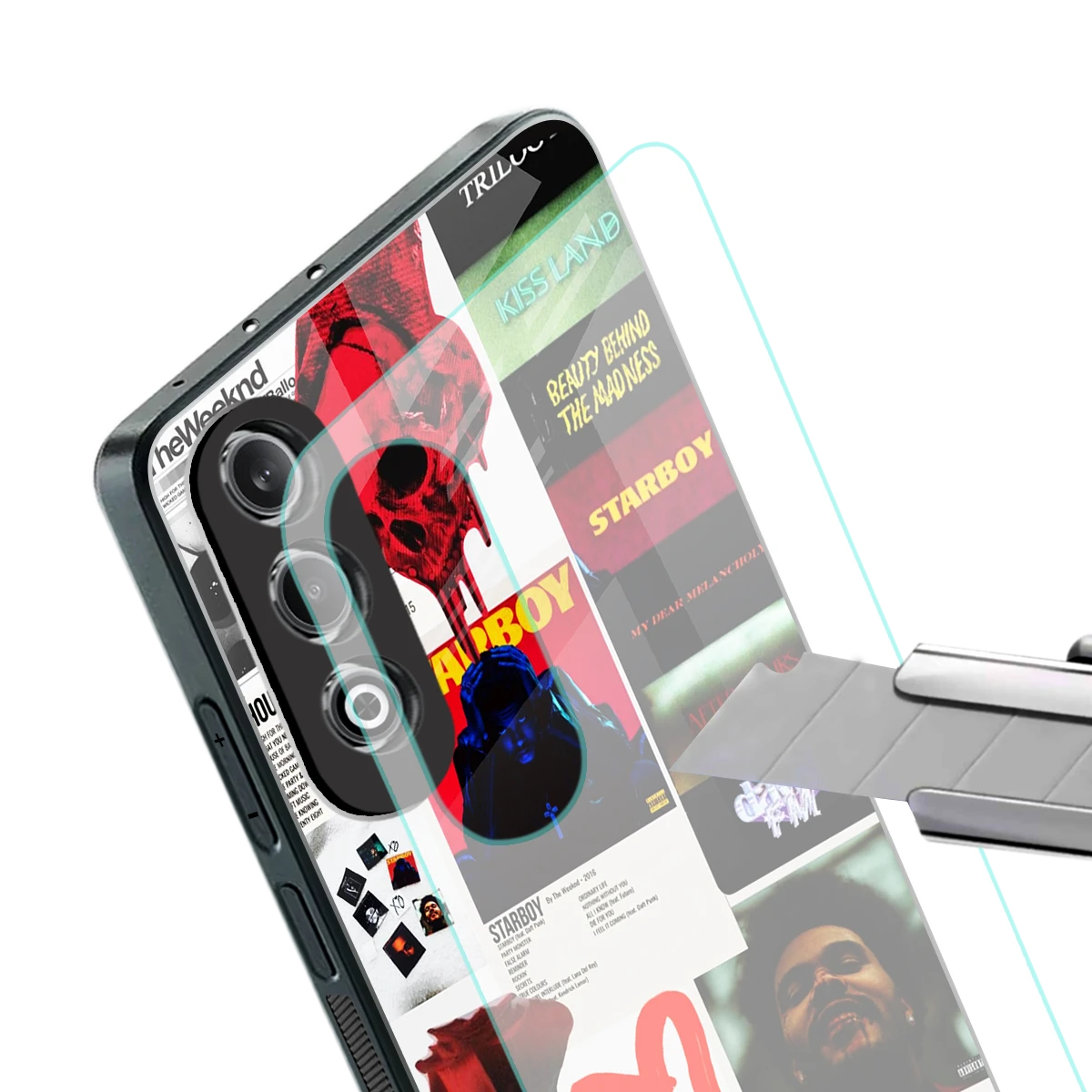 Starboy Collage stylish phone case for oneplus nord ce 4 | glossy glass and slim fit