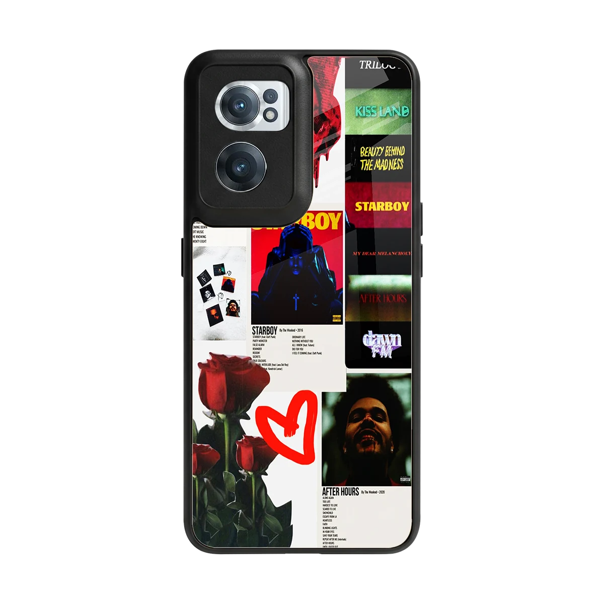 Starboy Collage back phone cover | glass case for oneplus nord ce 2