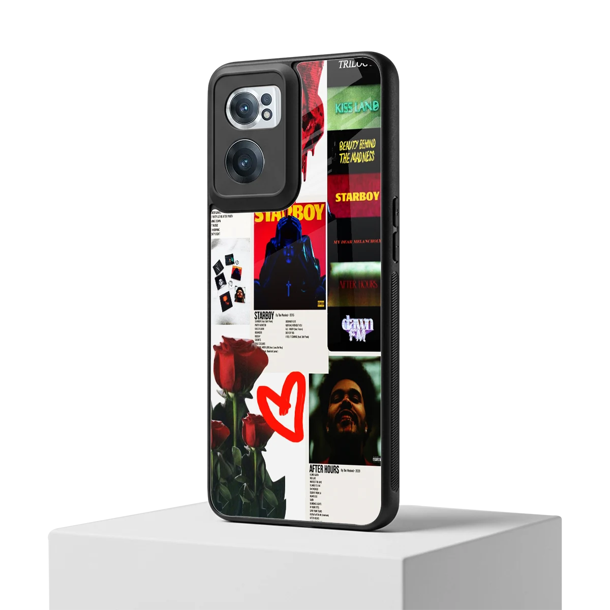 Starboy Collage oneplus nord ce 2 mobile cover | shockproof glass phone case