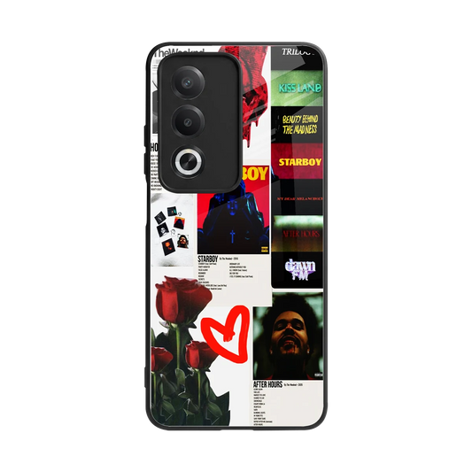Starboy Collage back phone cover | glass case for oppo a3 pro