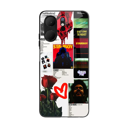 Starboy Collage back phone cover | glass case for oppo a5x 5g