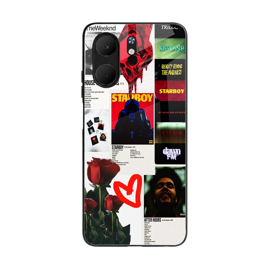 Starboy Collage back phone cover | glass case for oppo a5x 5g