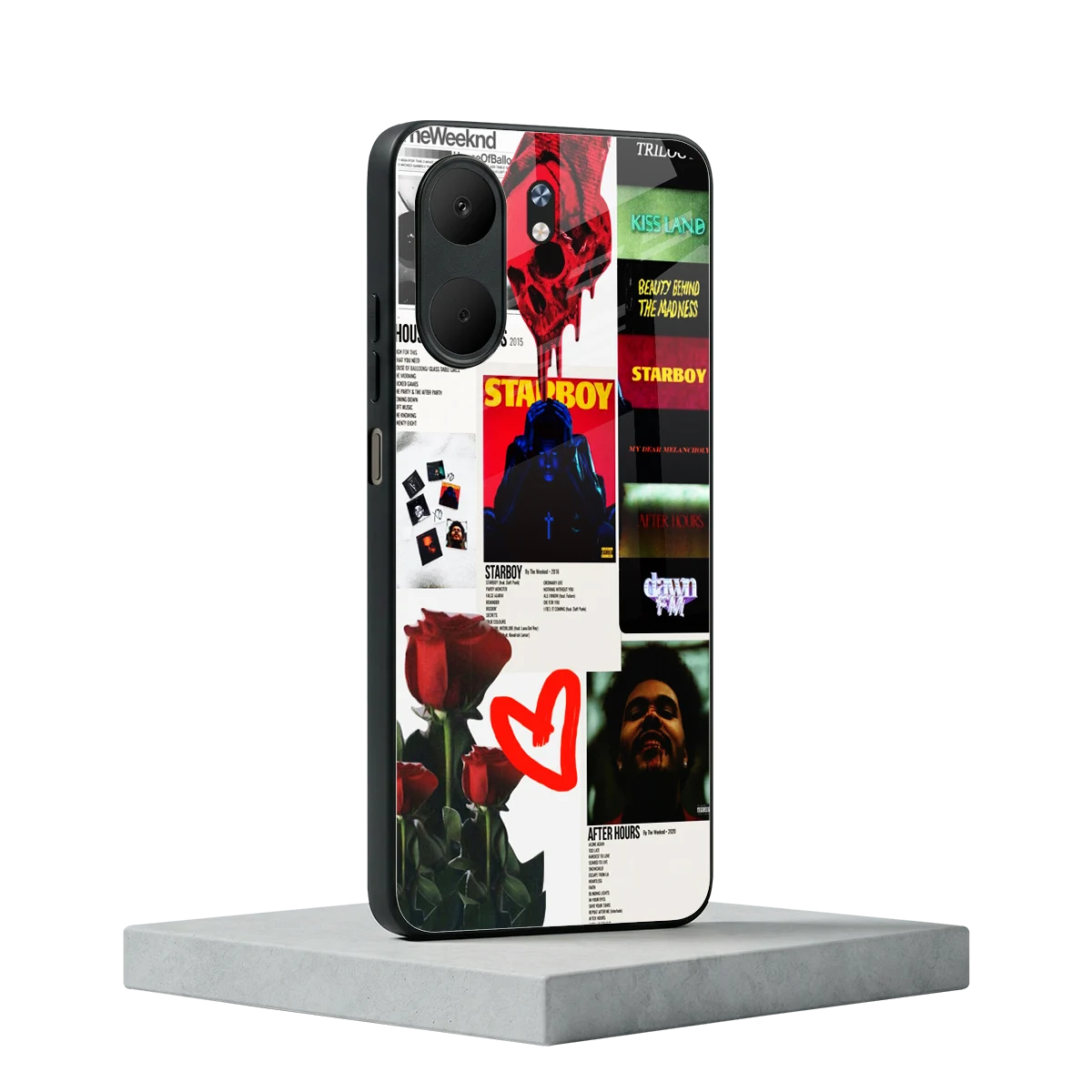 Starboy Collage oppo a5x 5g mobile cover | shockproof glass phone case