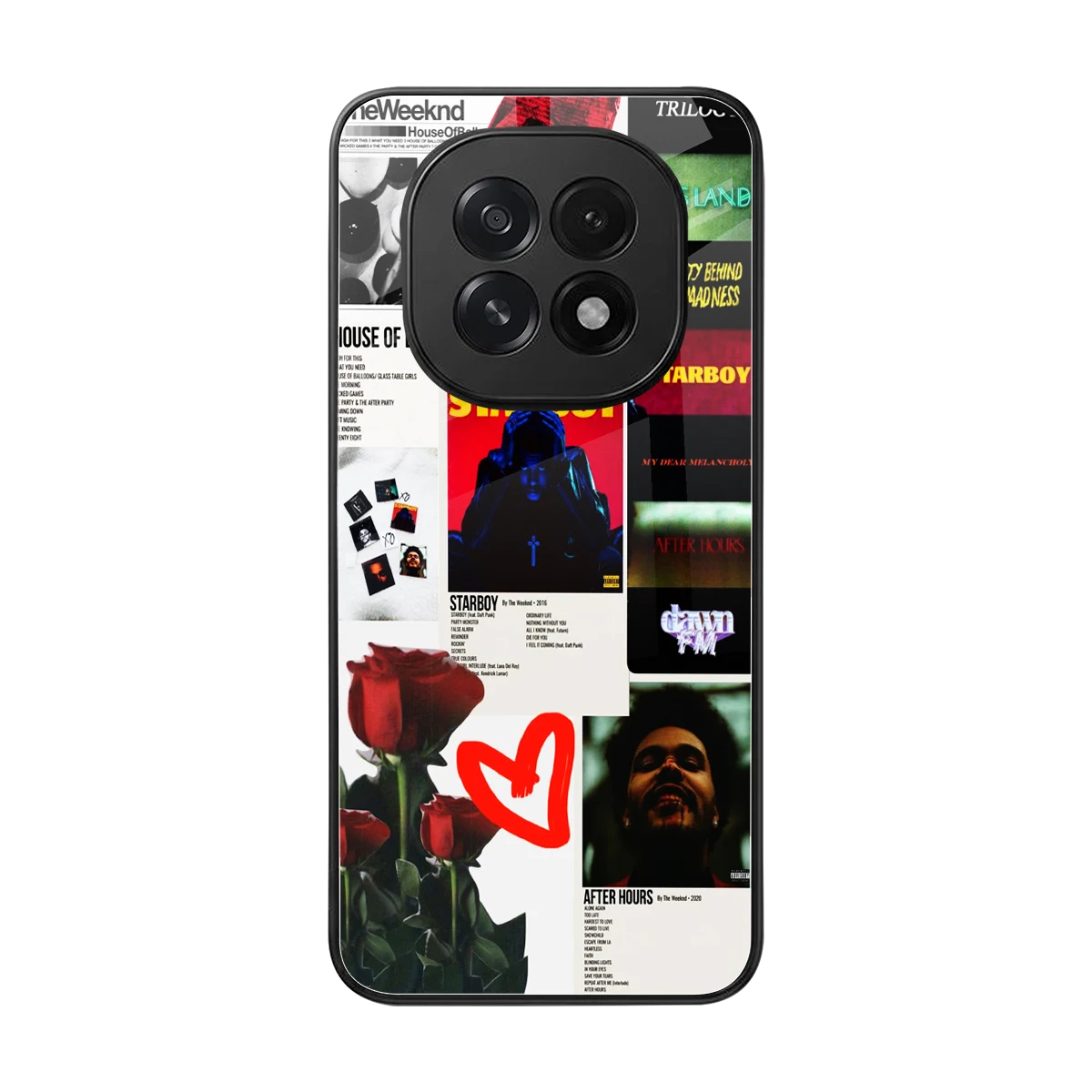 Starboy Collage back phone cover | glass case for oppo f29 5g