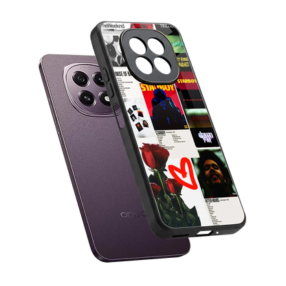 Starboy Collage sleek oppo f29 5g cover with tempered glass back and TPU edges
