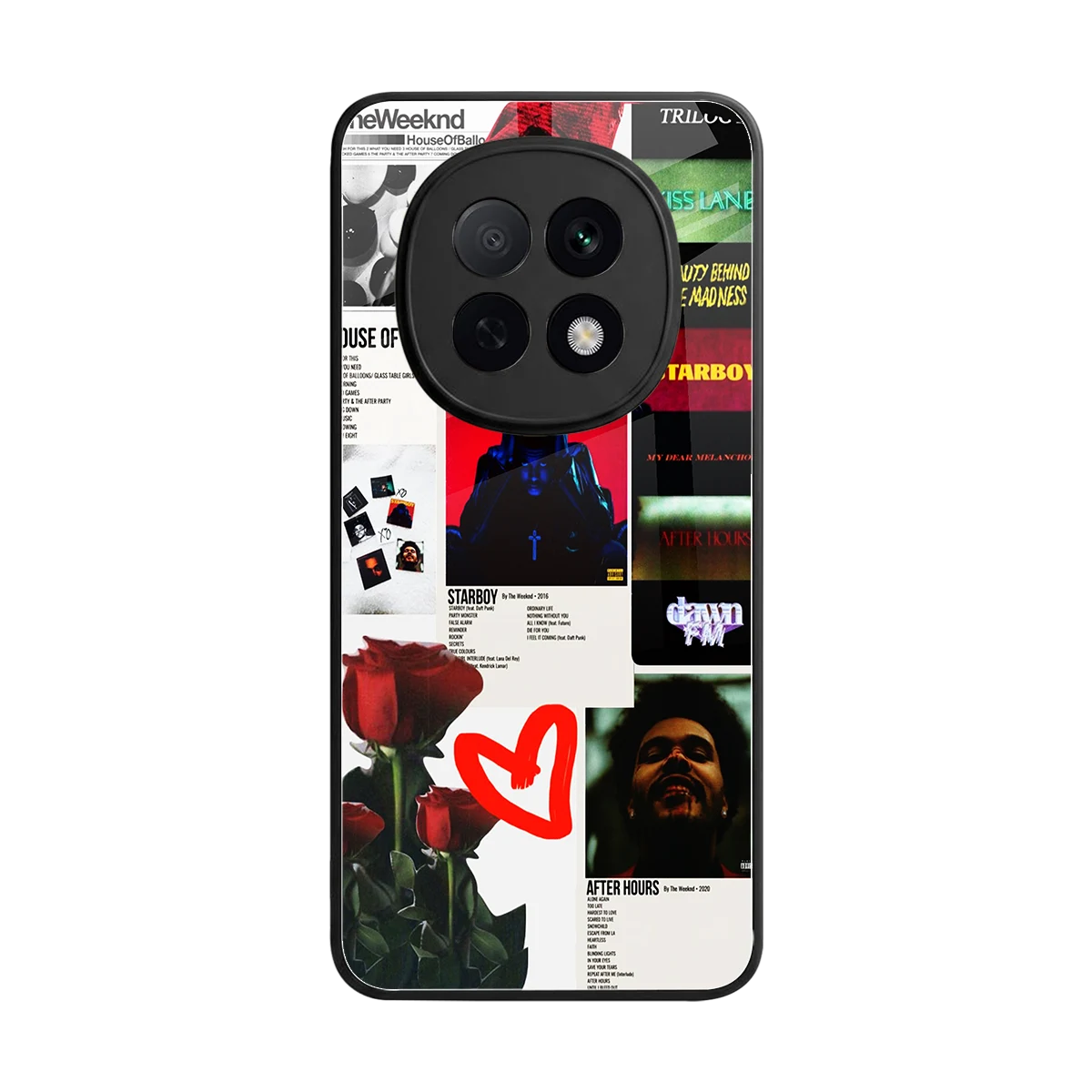 Starboy Collage back phone cover | glass case for oppo f29 pro 5g