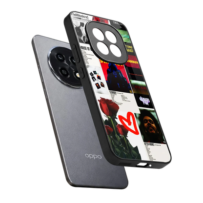Starboy Collage sleek oppo f29 pro 5g cover with tempered glass back and TPU edges