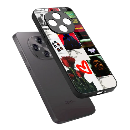Starboy Collage sleek oppo f31 pro 5g cover with tempered glass back and TPU edges