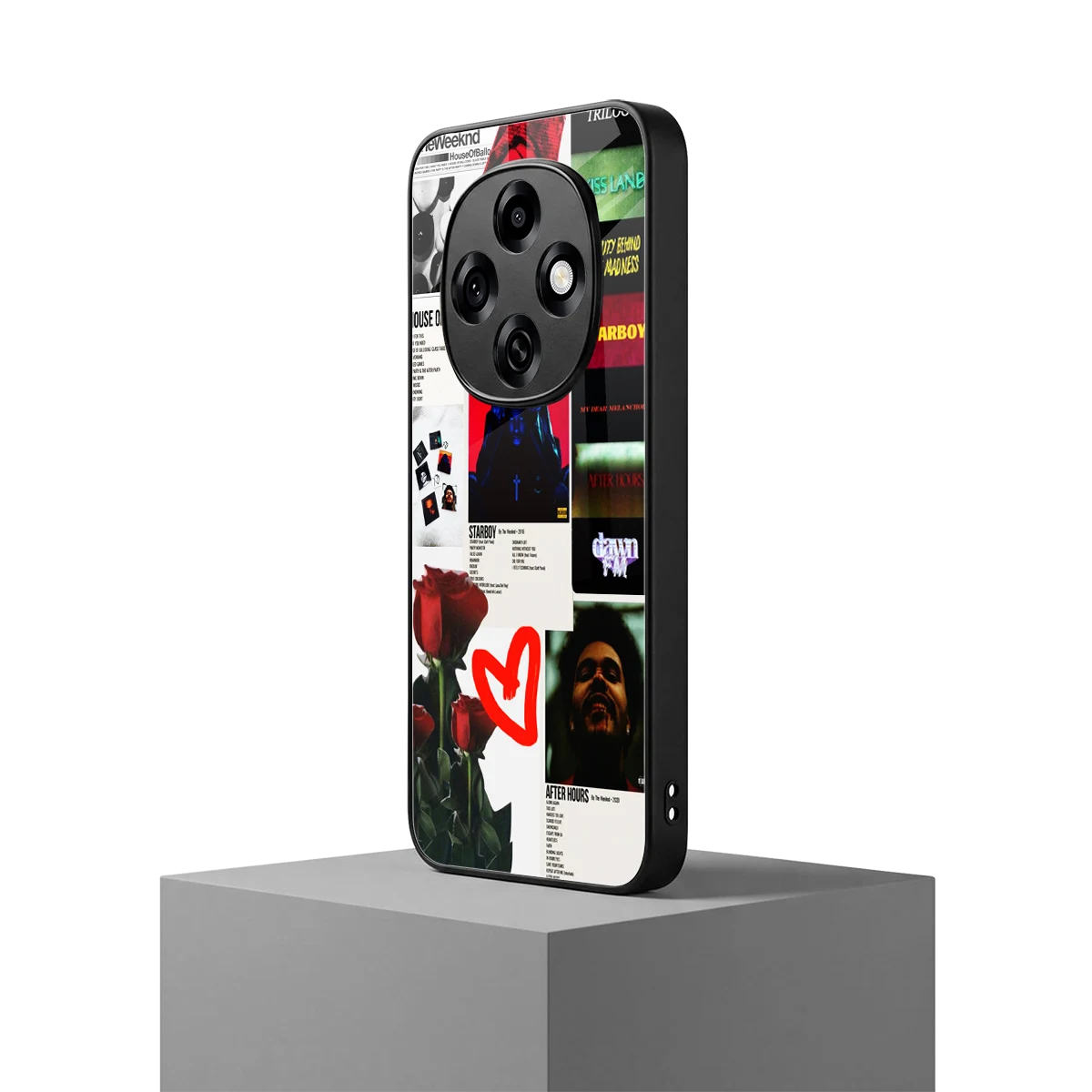 Starboy Collage oppo f31 pro 5g mobile cover | shockproof glass phone case