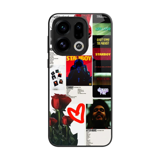 Starboy Collage back phone cover | glass case for oppo find x9