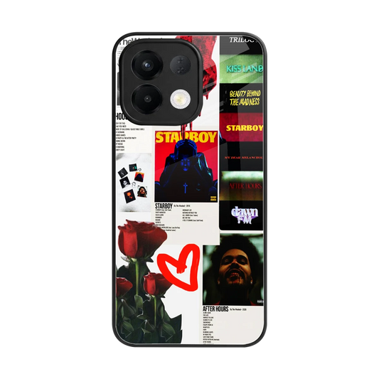 Starboy Collage back phone cover | glass case for oppo k13 5g
