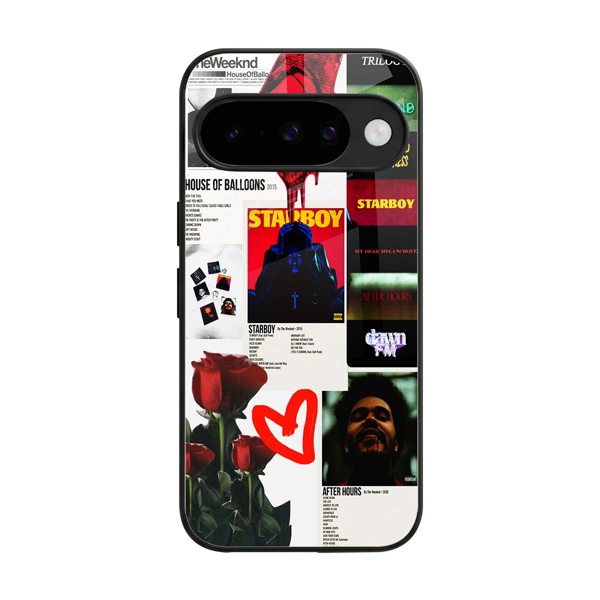 Starboy Collage back phone cover | glass case for google pixel 10