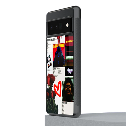 Starboy Collage stylish phone case for google pixel 6 pro | glossy glass and slim fit