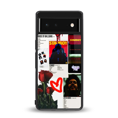 Starboy Collage back phone cover | glass case for google pixel 6