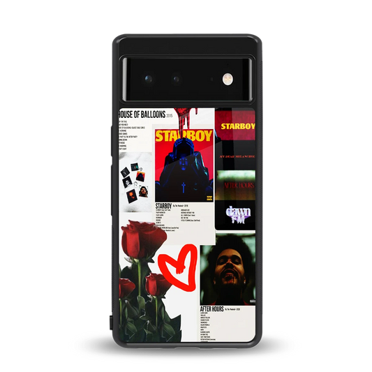 Starboy Collage back phone cover | glass case for google pixel 6