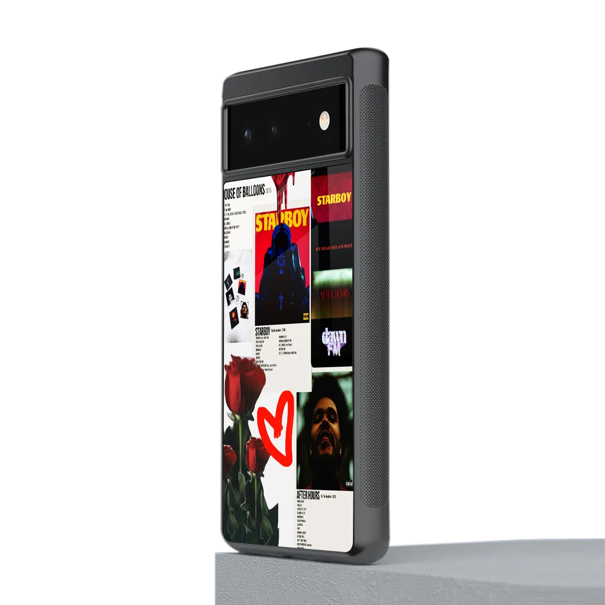 Starboy Collage stylish phone case for google pixel 6a | glossy glass and slim fit