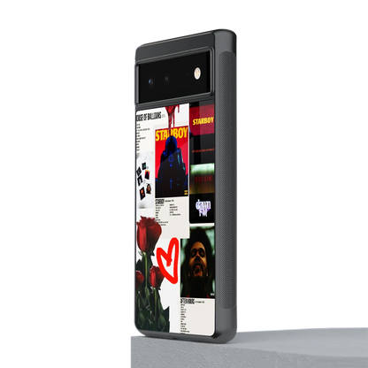 Starboy Collage stylish phone case for google pixel 6a | glossy glass and slim fit