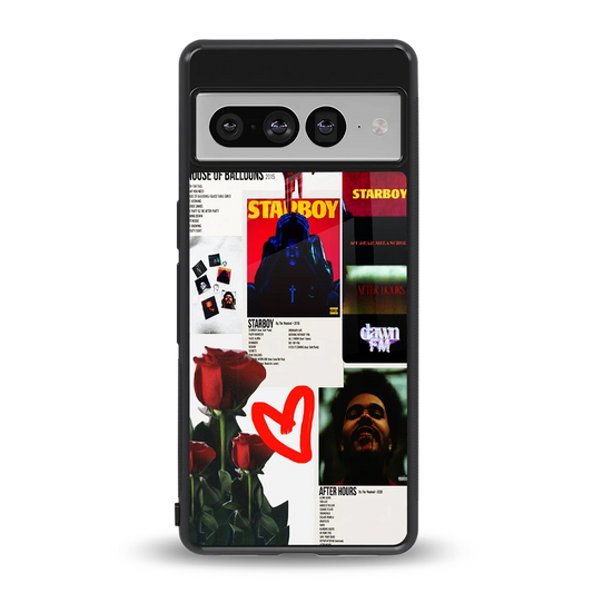 Starboy Collage back phone cover | glass case for google pixel 7 pro