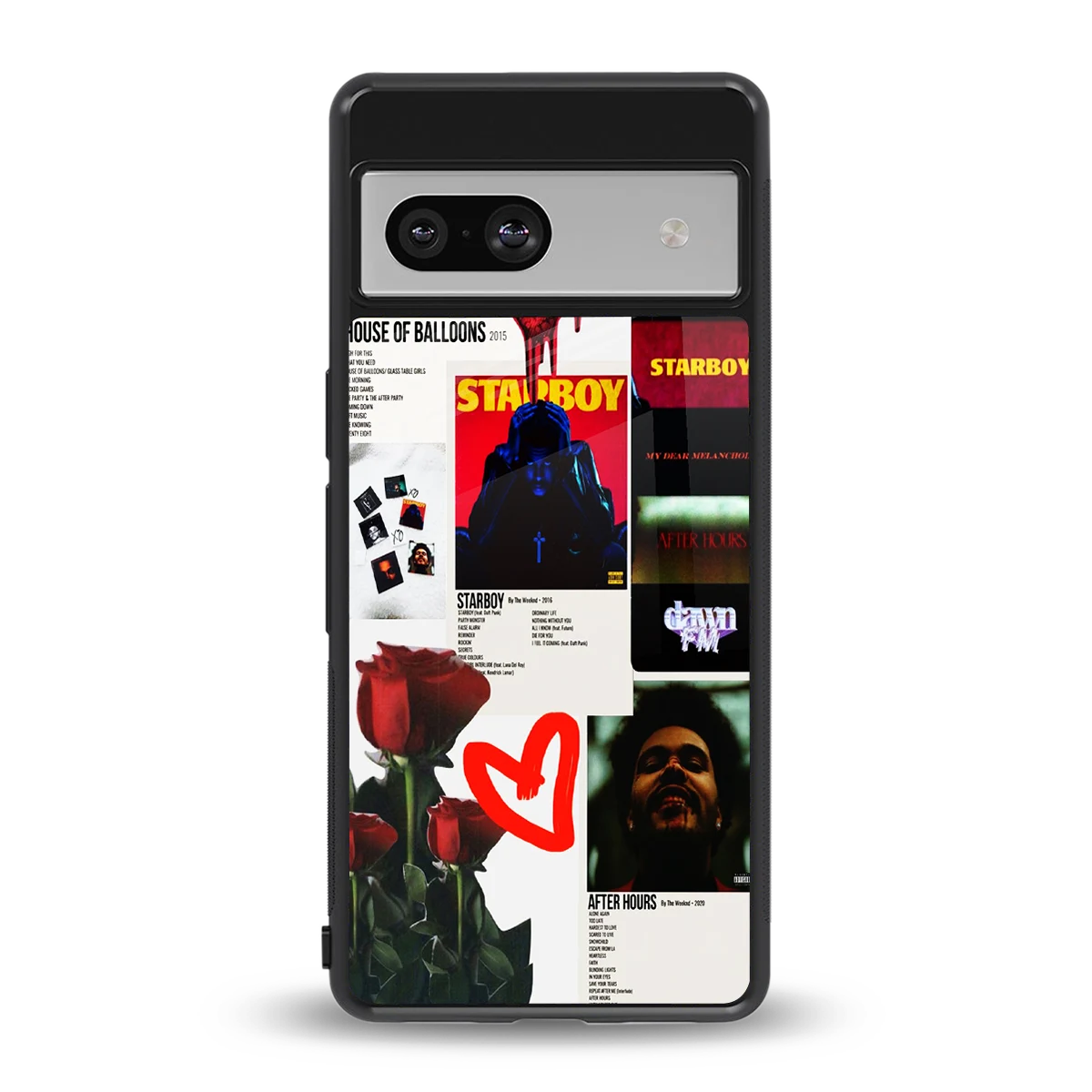 Starboy Collage back phone cover | glass case for google pixel 7a