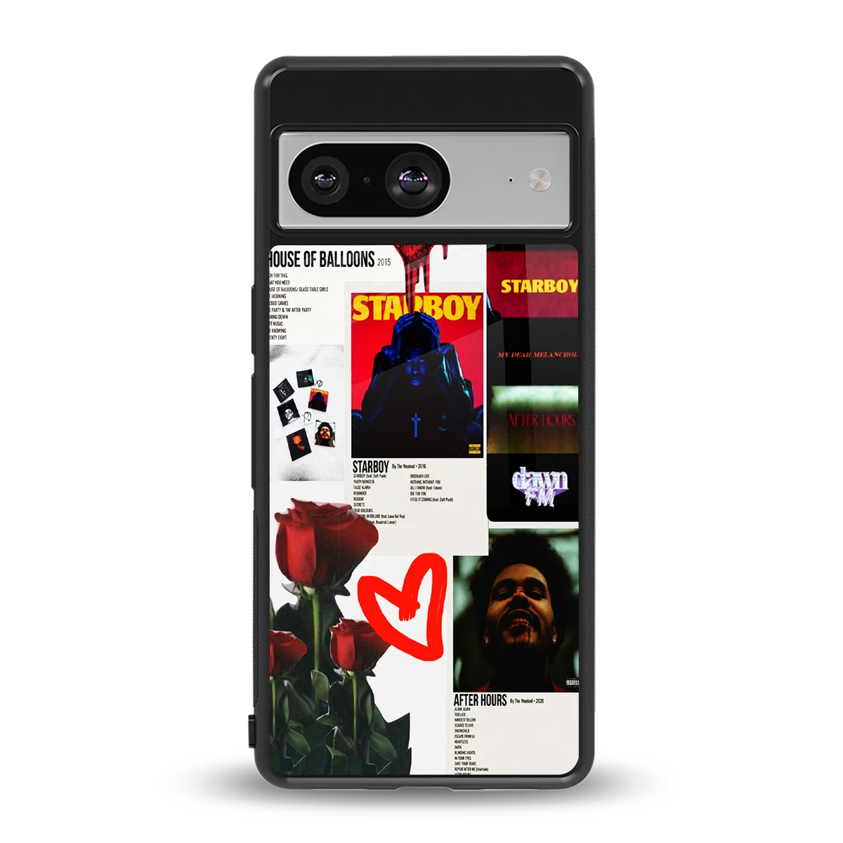 Starboy Collage back phone cover | glass case for google pixel 8