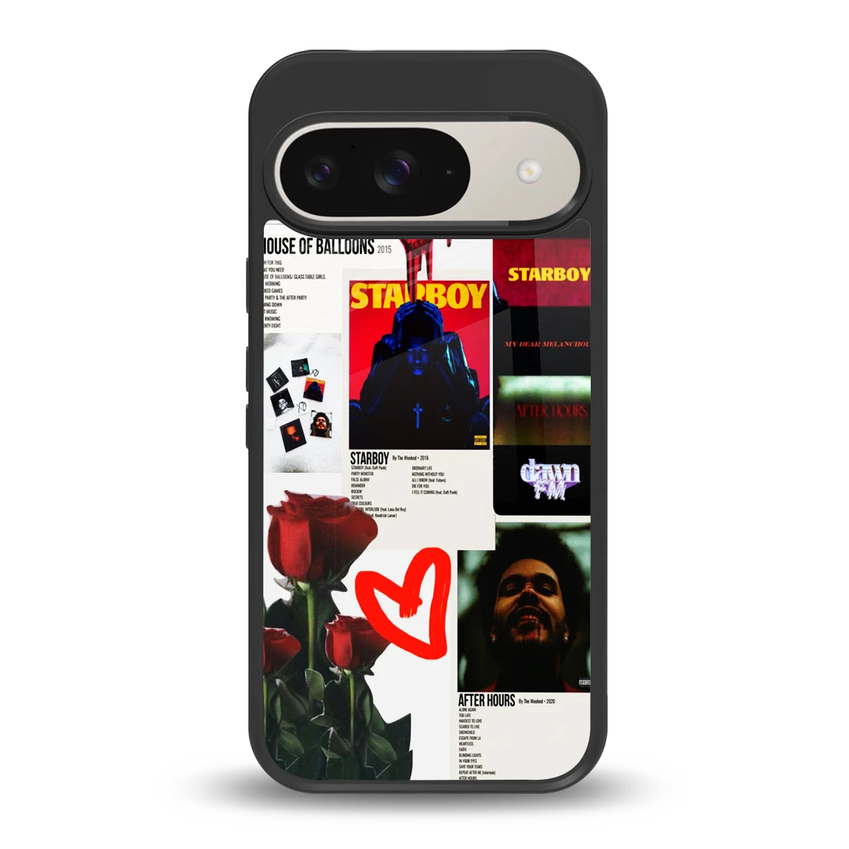 Starboy Collage back phone cover | glass case for google pixel 9