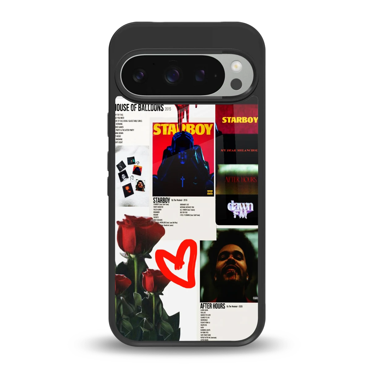 Starboy Collage back phone cover | glass case for google pixel 9 pro xl