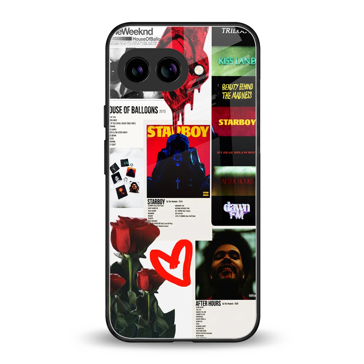 Starboy Collage back phone cover | glass case for google pixel 10a