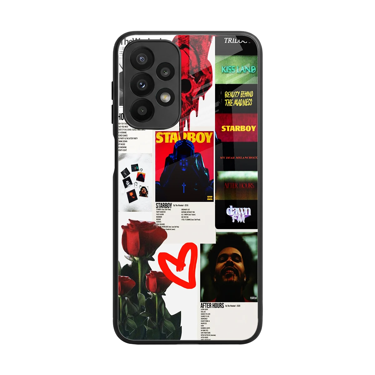 Starboy Collage back phone cover | glass case for samsung galaxy a23