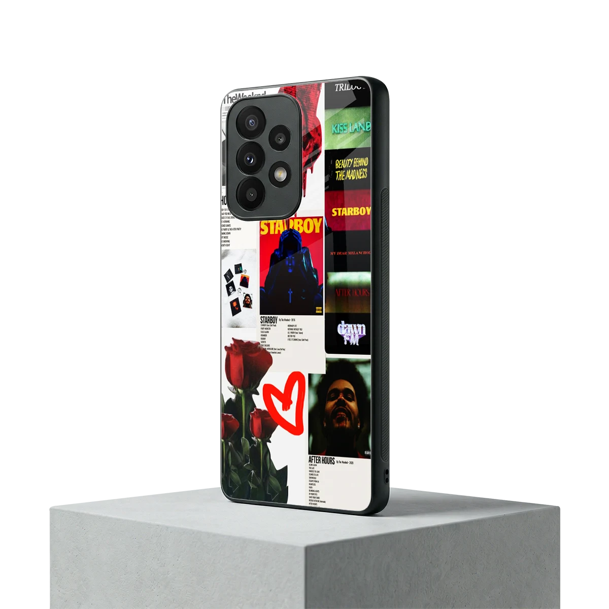 Starboy Collage samsung galaxy a23 mobile cover | shockproof glass phone case