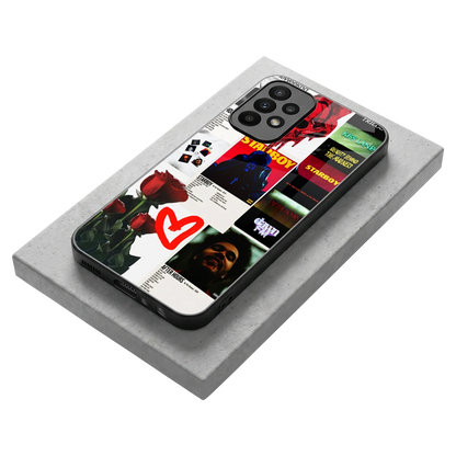 Starboy Collage stylish phone case for samsung galaxy a23 | glossy glass and slim fit