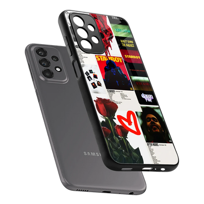 Starboy Collage sleek samsung galaxy a23 cover with tempered glass back and TPU edges