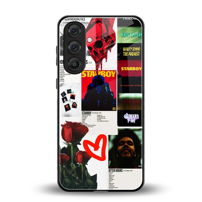 Starboy Collage back phone cover | glass case for samsung galaxy a36 5g