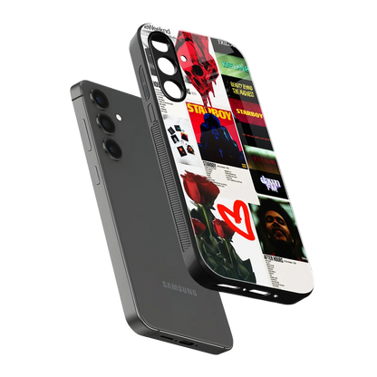Starboy Collage sleek samsung galaxy a16 5g cover with tempered glass back and TPU edges