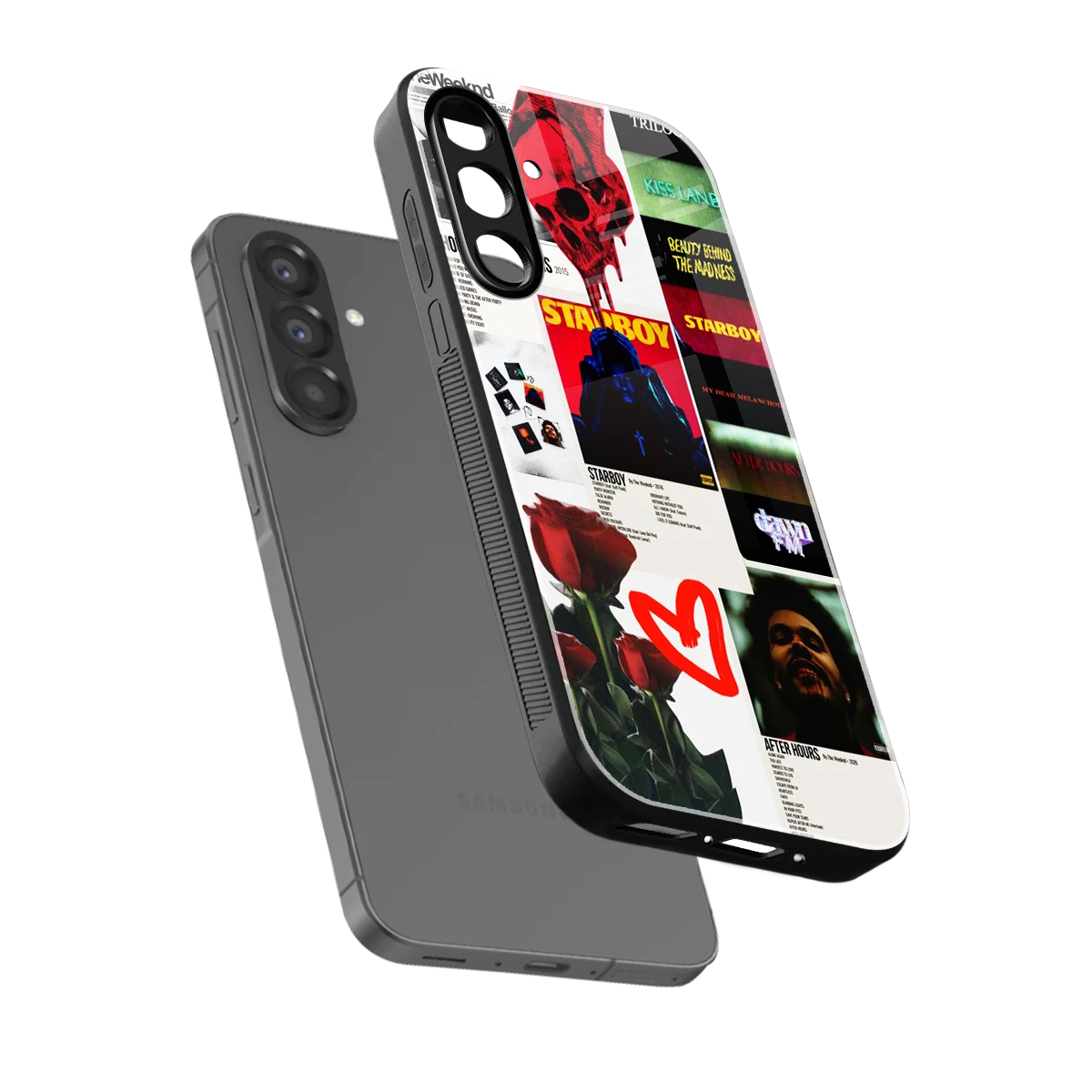 Starboy Collage sleek samsung galaxy a17 5g cover with tempered glass back and TPU edges