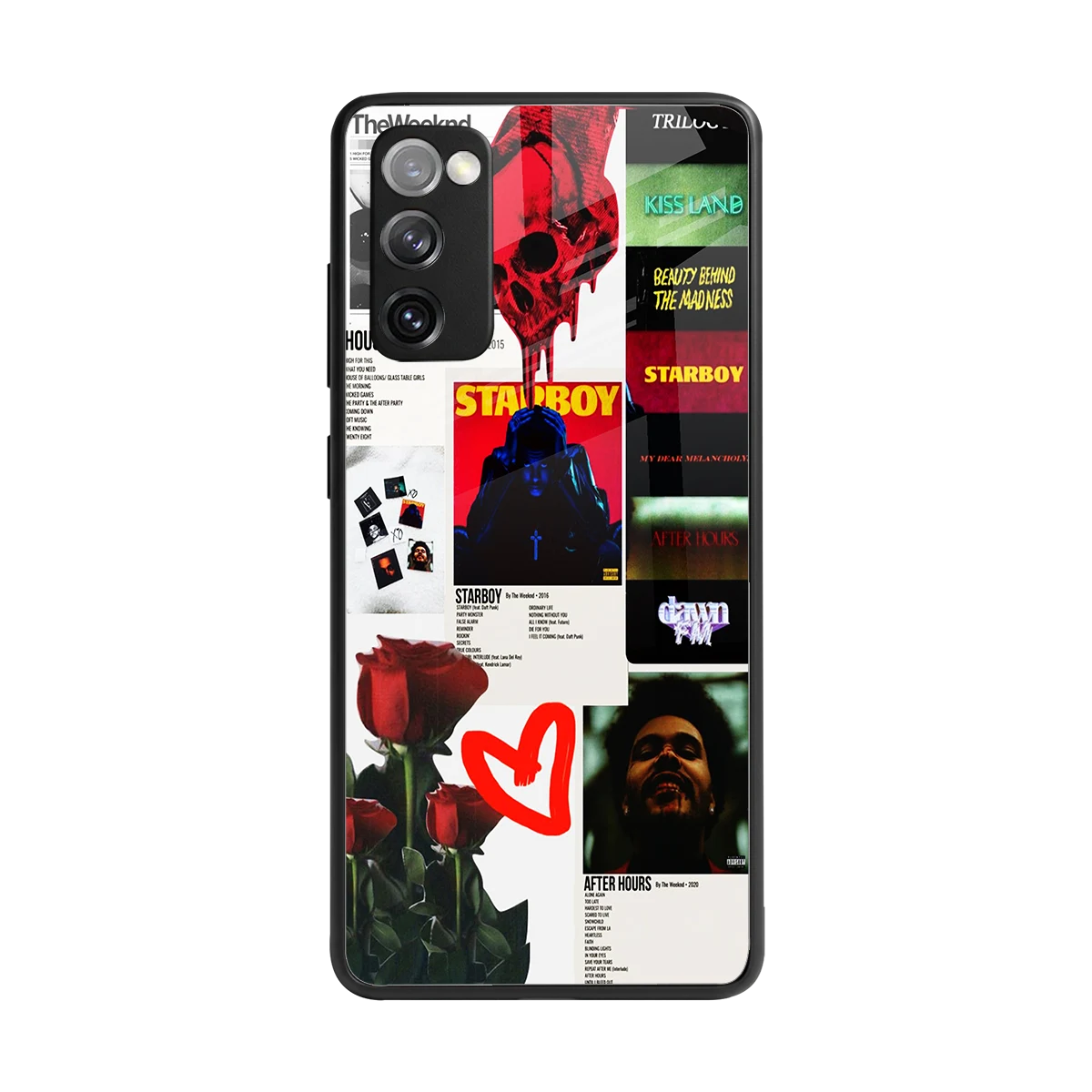 Starboy Collage back phone cover | glass case for samsung galaxy s20 fe