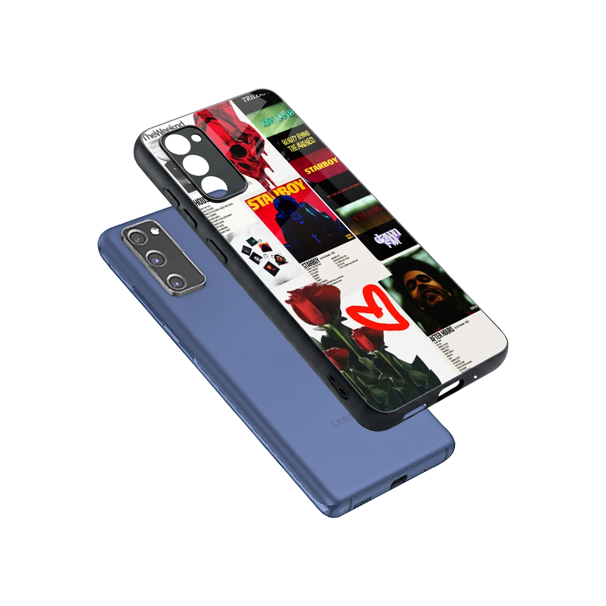 Starboy Collage sleek samsung galaxy s20 fe cover with tempered glass back and TPU edges
