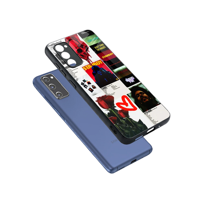 Starboy Collage sleek samsung galaxy s20 fe cover with tempered glass back and TPU edges